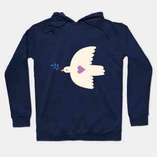 Dove of Peace and Love - Graphic design by Cecca Designs Hoodie